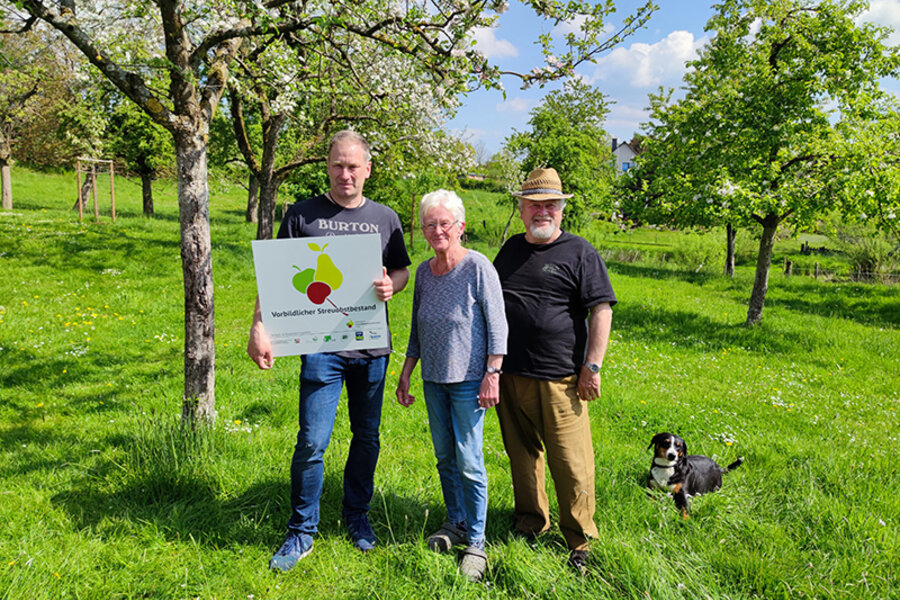 Auszeichnung Streuobstwiese der Familie Poth © Lena Hölzer